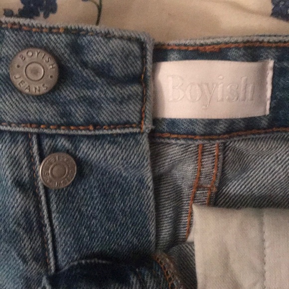 Boyish by Her Cut-off Button-up Jean Shorts - Picture 3 of 7